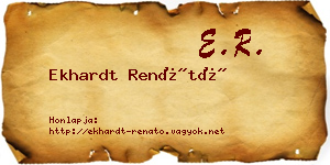 Ekhardt Renátó névjegykártya